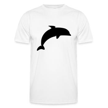 Dolphin - Männer Funktions-T-Shirt - Weiß - Vorne - AI Model Male 178 dark (178cm)