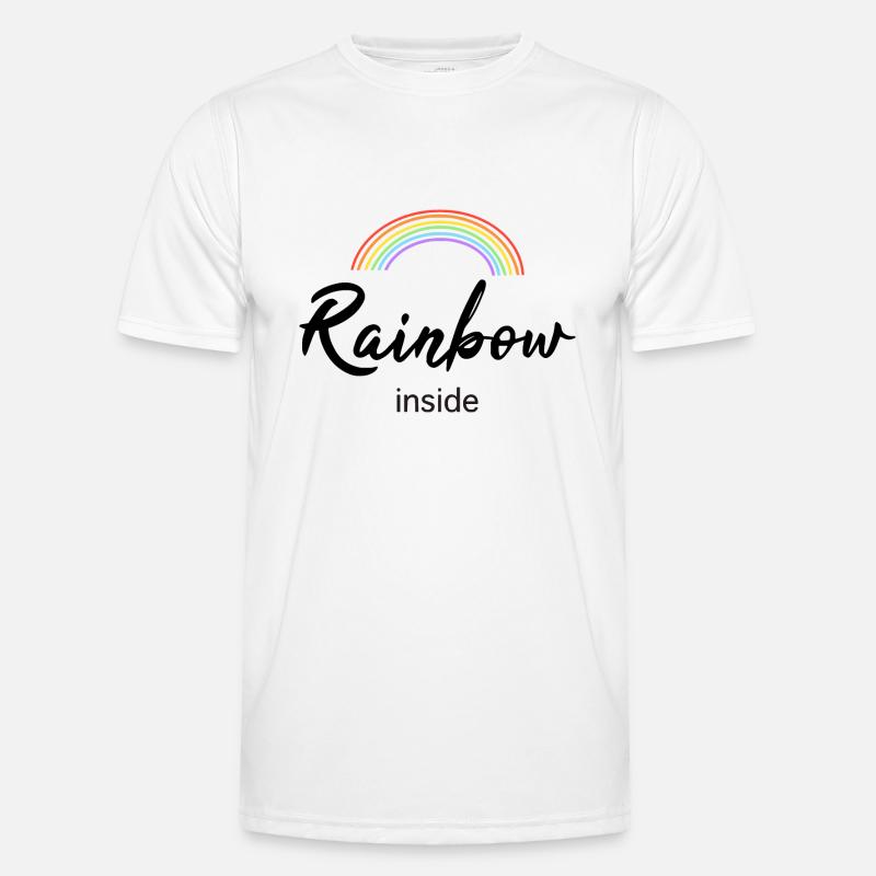 Rainbow inside Männer Funktions-T-Shirt