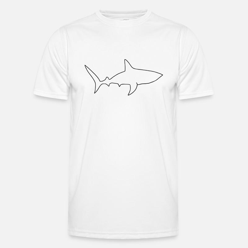 Oneline de requin T-shirt sport Homme