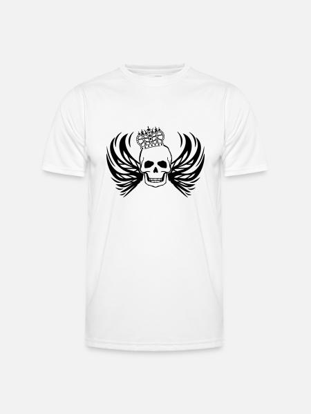 skull king - Männer Funktions-T-Shirt - Weiß