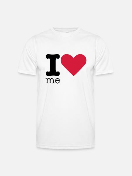 I Love Me - Men's Functional T-Shirt - white