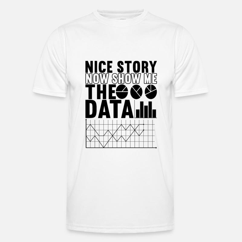 Data Scientist Data Analyst - Men's Functional T-Shirt - white