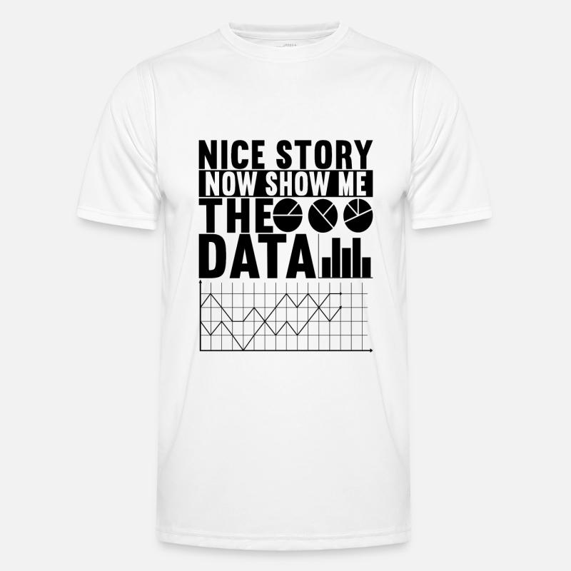 Data Scientist Data Analyst - Men's Functional T-Shirt - white