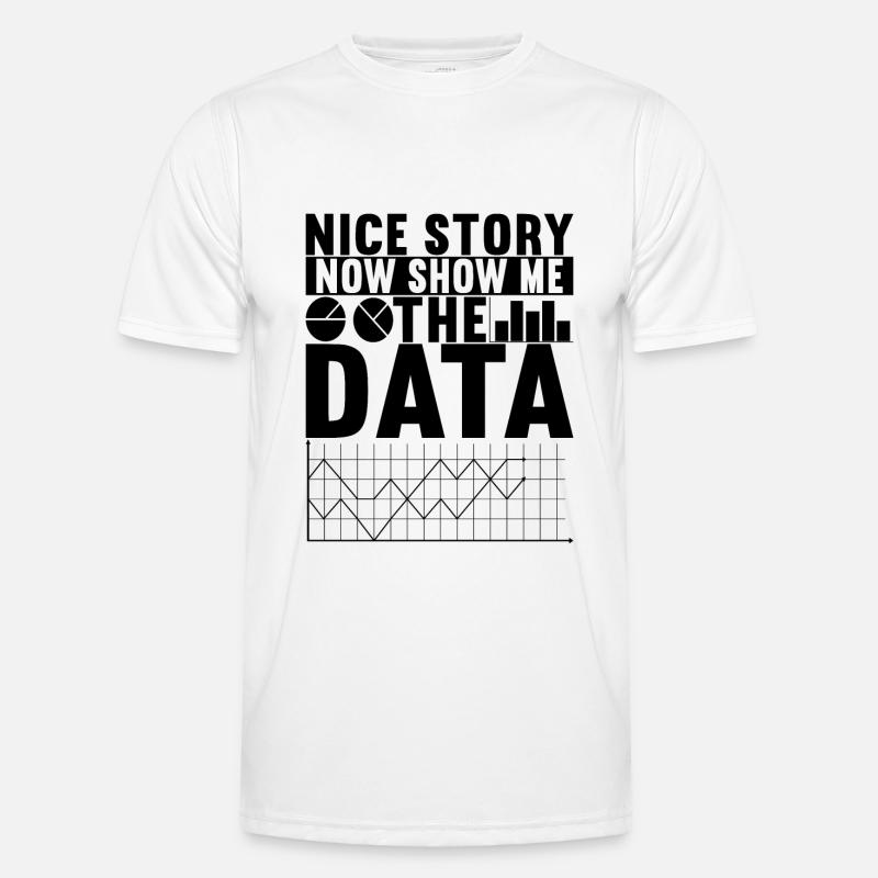 Data Scientist Data Analyst - Men's Functional T-Shirt - white