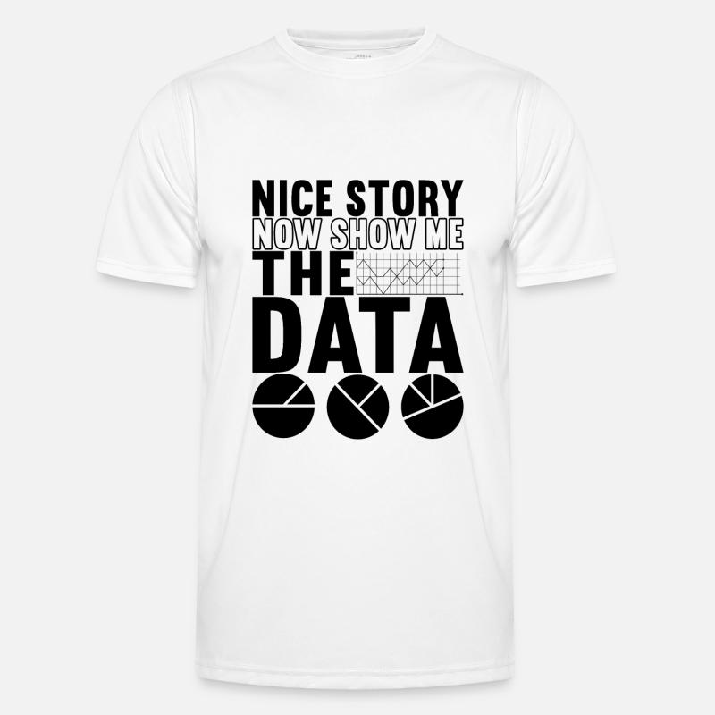 Data Scientist Data Analyst - Men's Functional T-Shirt - white