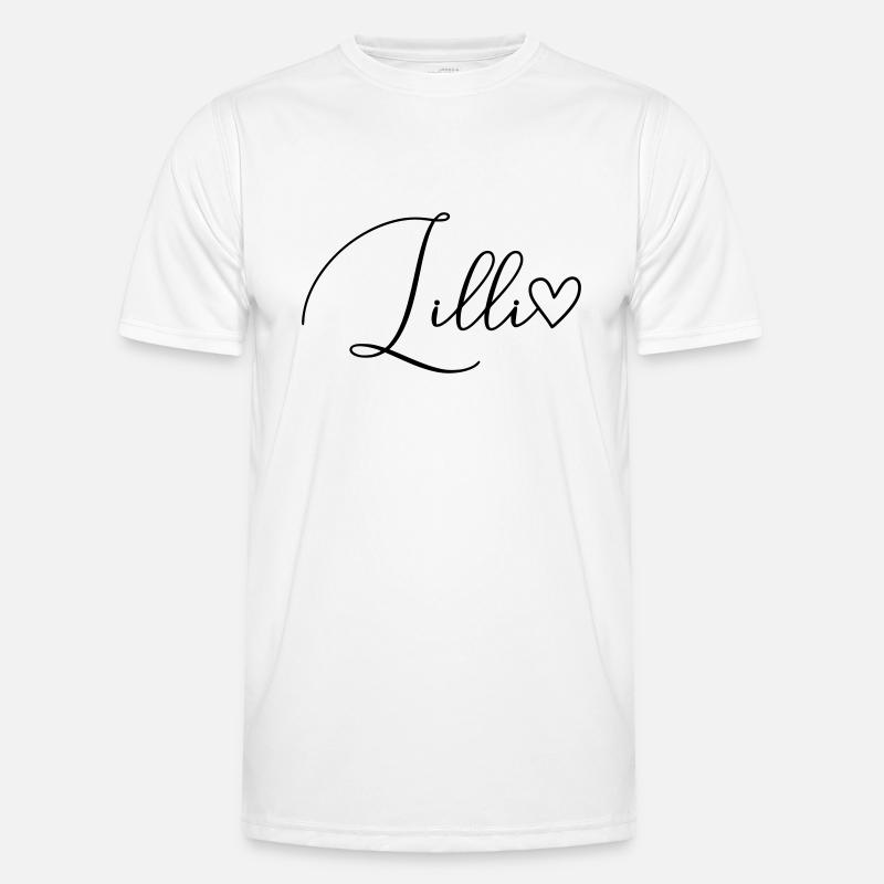 Lilli Name Vorname Mädchen - Männer Funktions-T-Shirt - Weiß