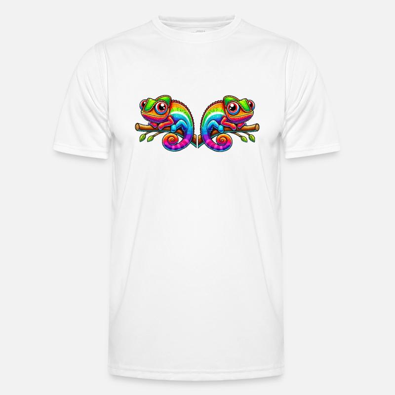 Chameleon Comic 2 - Men's Functional T-Shirt - white