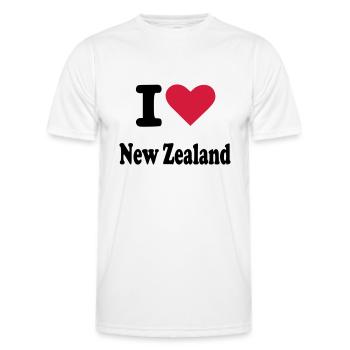 Neuseeland - Männer Funktions-T-Shirt - Weiß - Vorne - AI Model Male 178 dark (178cm)