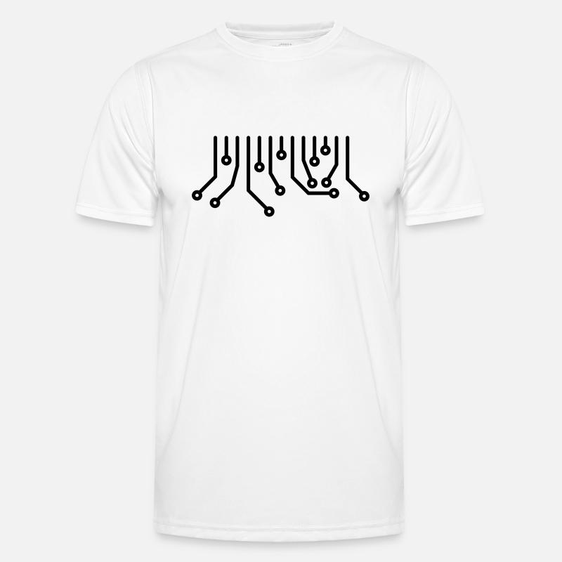Platine CPU Computer Admin Nerd Technik T-Shirt - Männer Funktions-T-Shirt - Weiß