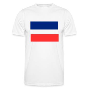 French flag design - Men's Functional T-Shirt - white - Front - AI Model Male 178 dark (178cm)