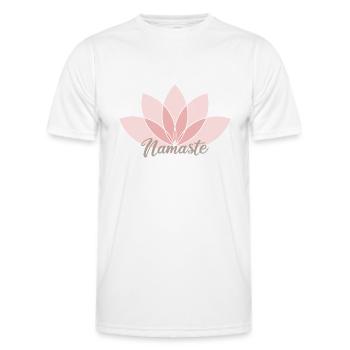 Namaste - T-shirt sport Homme - blanc - Devant - AI Model Male 178 dark (178cm)
