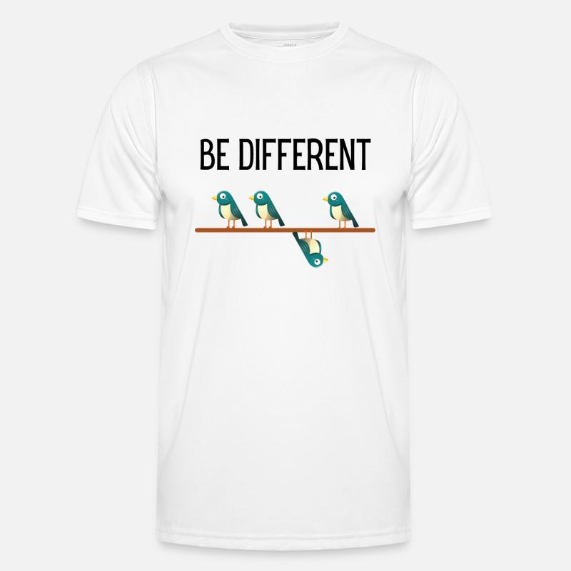 Be Different Vögel Birds T-shirt sport Homme