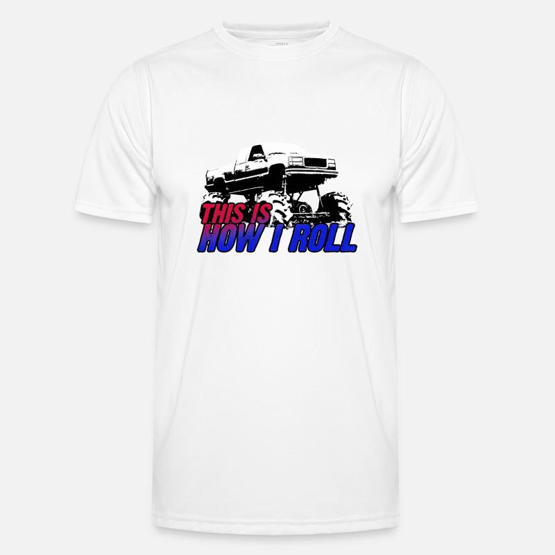 THIS IS HOW I ROLL - Men's Functional T-Shirt - white