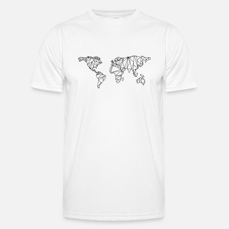 World map Men's Functional T-Shirt