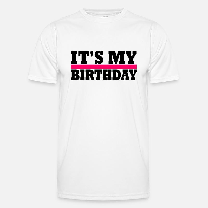 birthday - Men's Functional T-Shirt - white