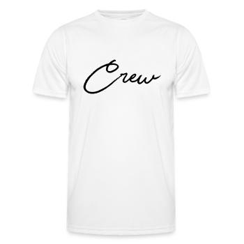 crew - Men's Functional T-Shirt - white - Front - AI Model Male 178 dark (178cm)