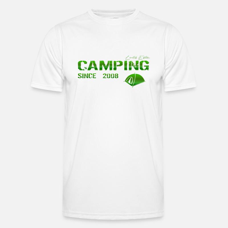 Camping 2008 Gift - Men's Functional T-Shirt - white