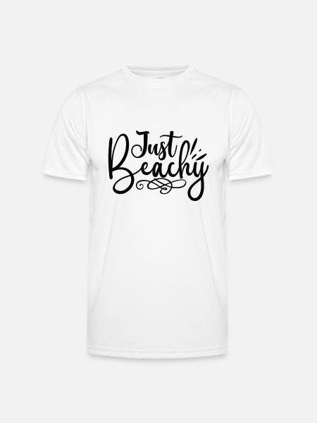 Just Beachy - Men's Functional T-Shirt - white