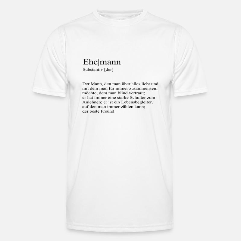 Ehemann Definition bester Freund Männer Funktions-T-Shirt