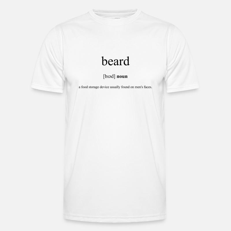 Beard | Bart Definition Dictionary Männer Funktions-T-Shirt