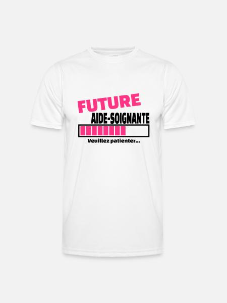 future aide-soignante - T-shirt sport Homme - blanc