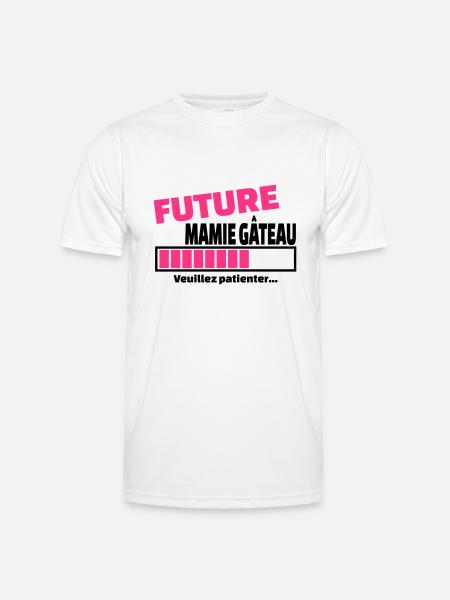 future mamie gâteau - T-shirt sport Homme - blanc