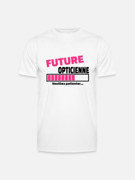 future opticienne - T-shirt sport Homme - blanc