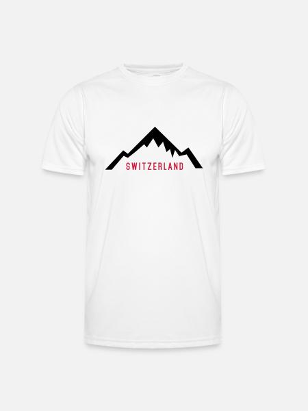 Switzerland Alps - Men's Functional T-Shirt - white