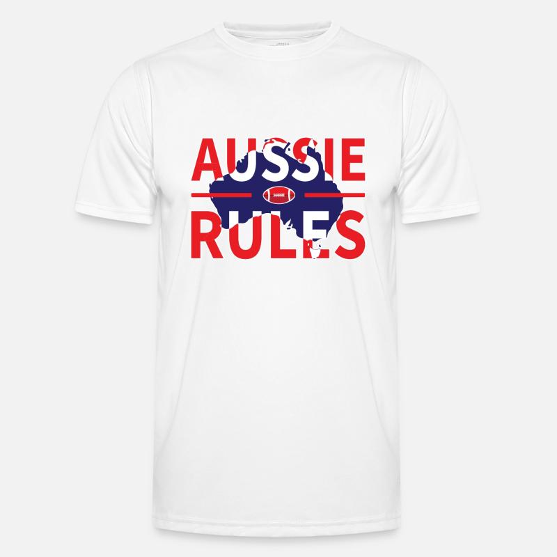 AUSSIE RULES - Men's Functional T-Shirt - white