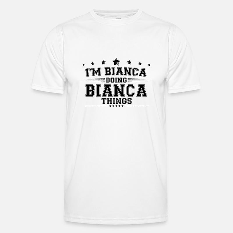 i’m Bianca doing Bianca things - Men's Functional T-Shirt - white