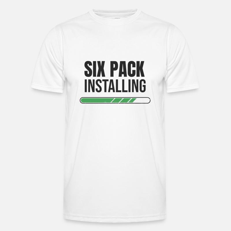Six Pack Installing - Loading Bar - Muscles Men's Functional T-Shirt