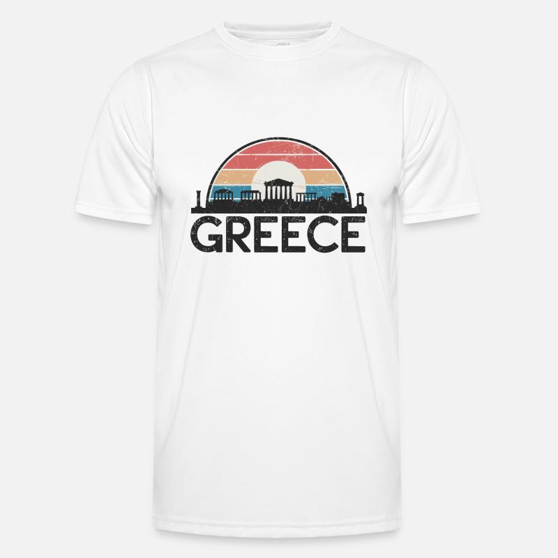 Grèce Grec Mer Égée Mer Ionienne T-shirt sport Homme