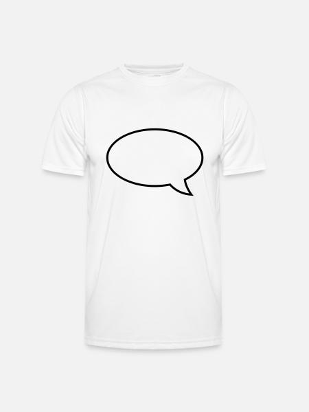 sprechblase__f1 - Men's Functional T-Shirt - white