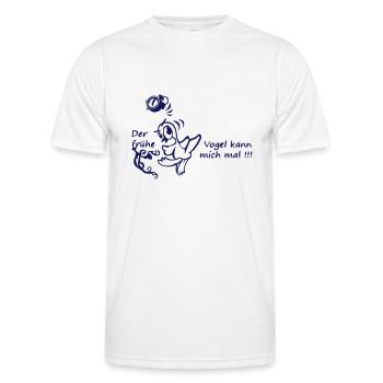 Früher Vogel - Männer Funktions-T-Shirt - Weiß - Vorne - AI Model Male 178 dark (178cm)