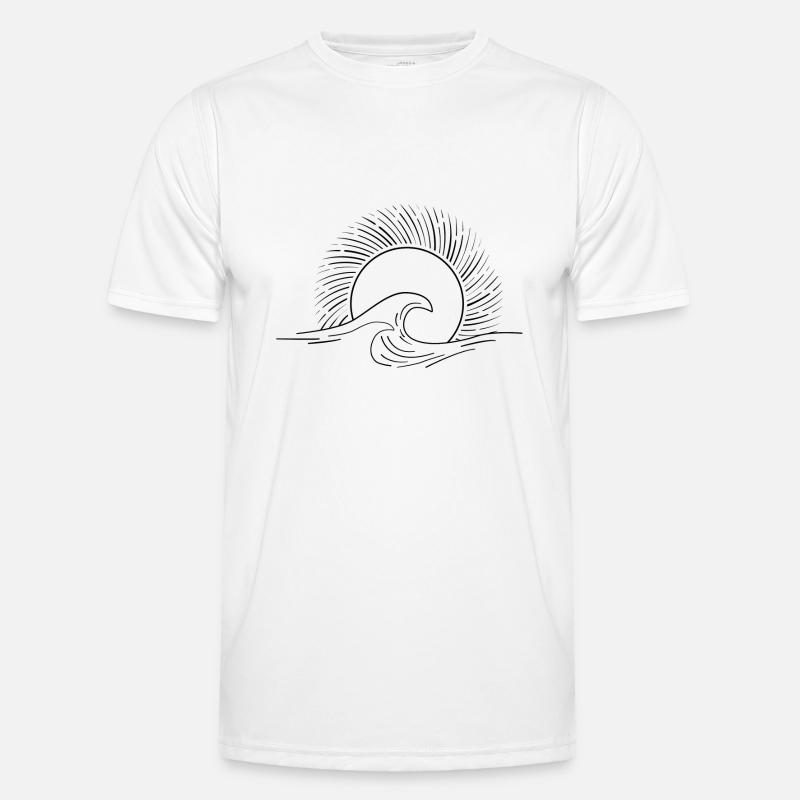 Minimalist wave Men's Functional T-Shirt