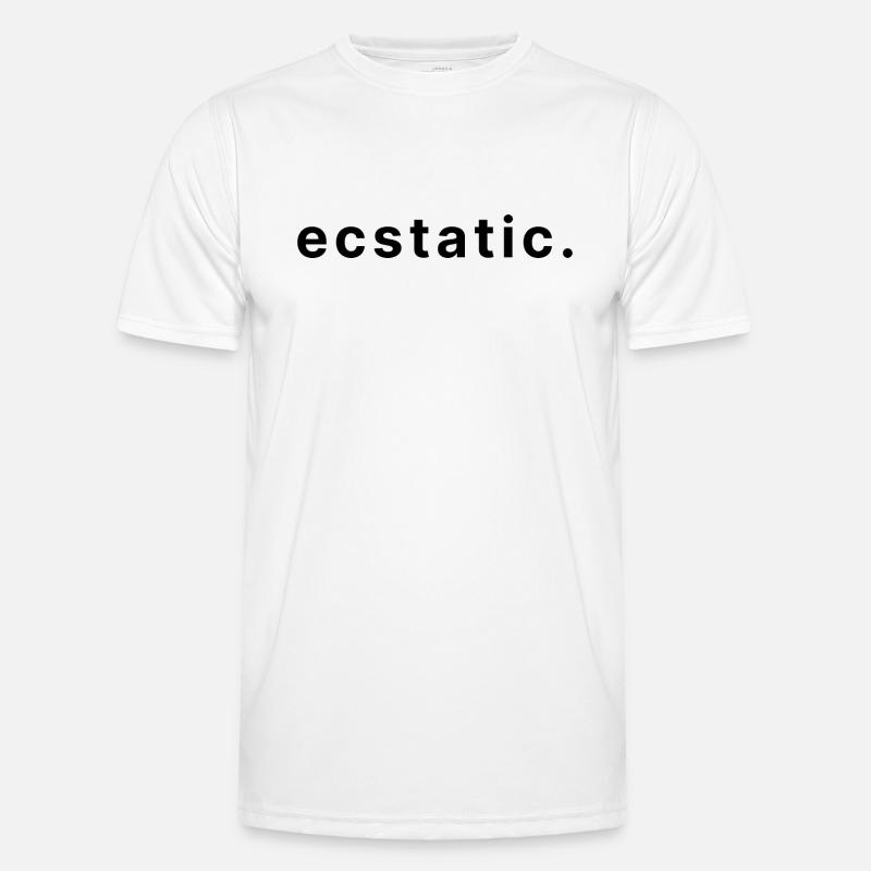 ecstatic. - Männer Funktions-T-Shirt - Weiß
