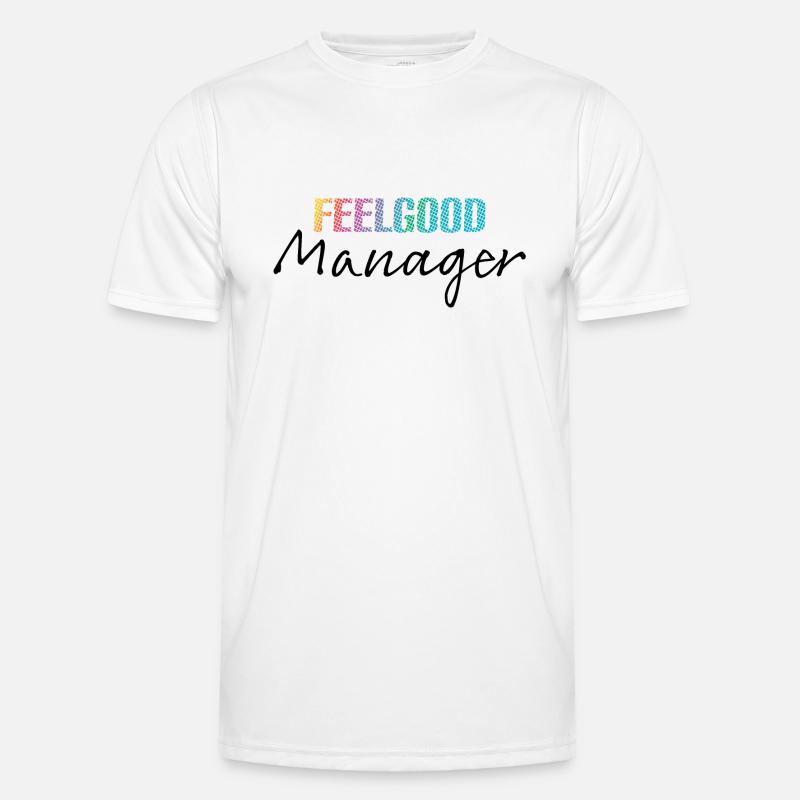 Design Feelgood Manager black multicoloured Men's Functional T-Shirt