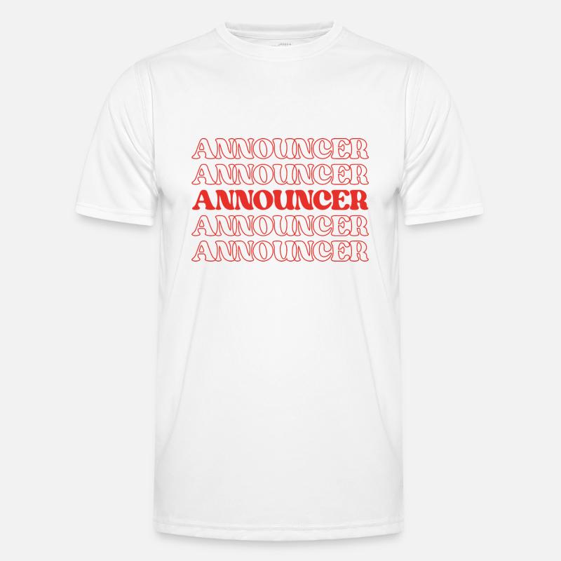 Ansager, Moderator, Moderator, Kommentator Männer Funktions-T-Shirt