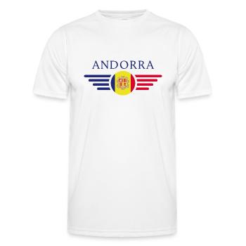 Andorra Stil Design T-Shirt - Männer Funktions-T-Shirt - Weiß - Vorne - AI Model Male 178 dark (178cm)