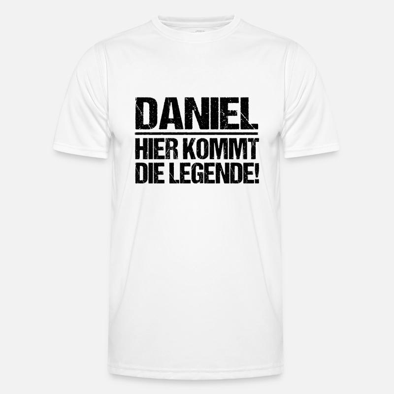 First name Daniel - Men's Functional T-Shirt - white