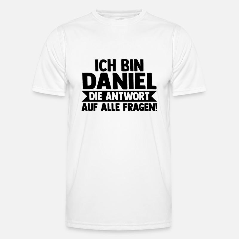First name Daniel - Men's Functional T-Shirt - white