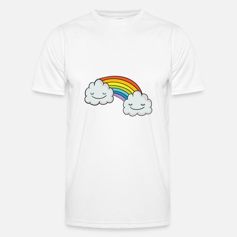 Regenbogen Männer Funktions-T-Shirt