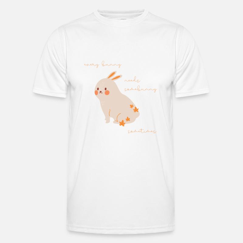 Rabbit Lovers Gift Every Rabbit Needs Somebunny - Men's Functional T-Shirt - white