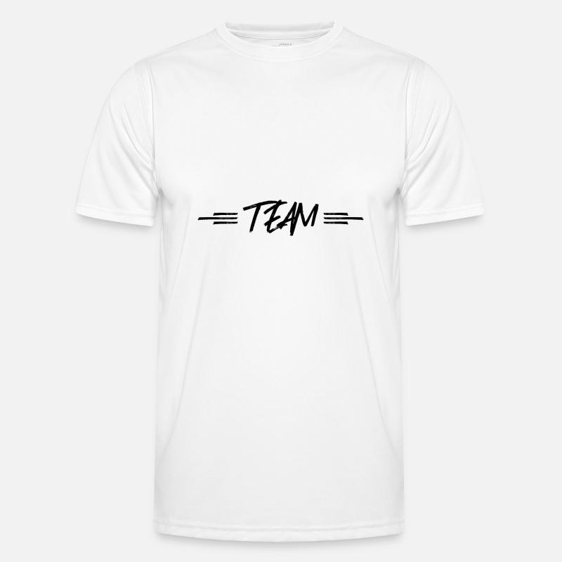 team dashed - Men's Functional T-Shirt - white