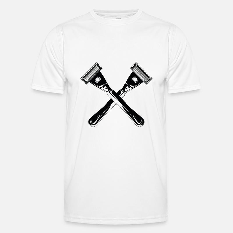 razor blade shave Men's Functional T-Shirt