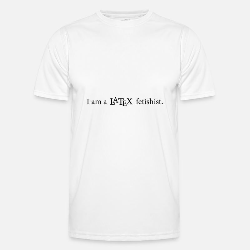 Latex fetishist programming computer science gift Men's Functional T-Shirt