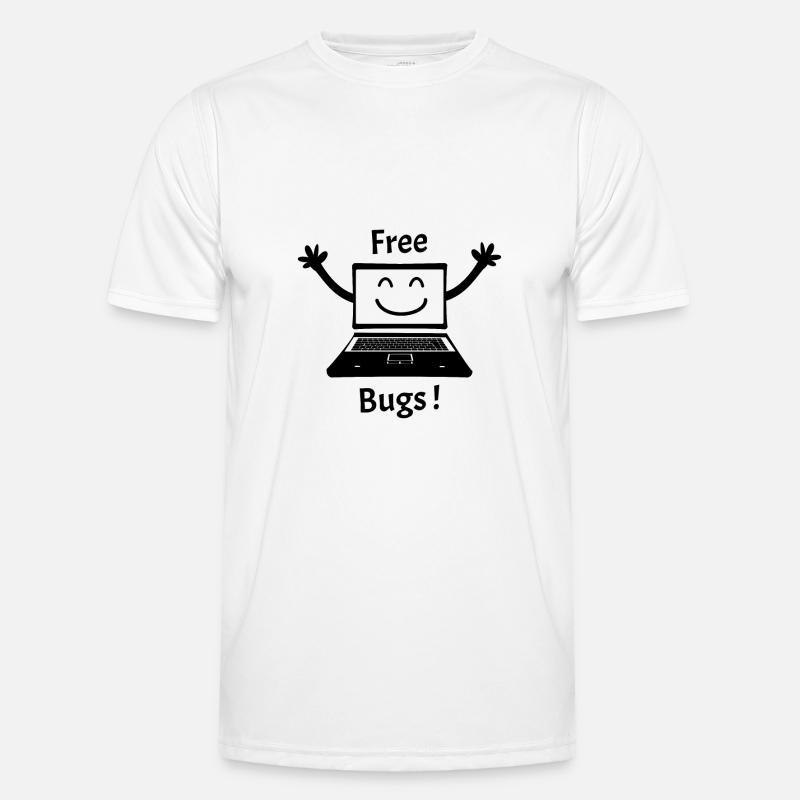 FREE BUGS! (Computer, Kuschel, Hug, Computer) Männer Funktions-T-Shirt
