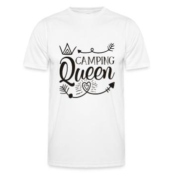 Camping Queen - T-shirt sport Homme - blanc - Devant - AI Model Male 178 dark (178cm)