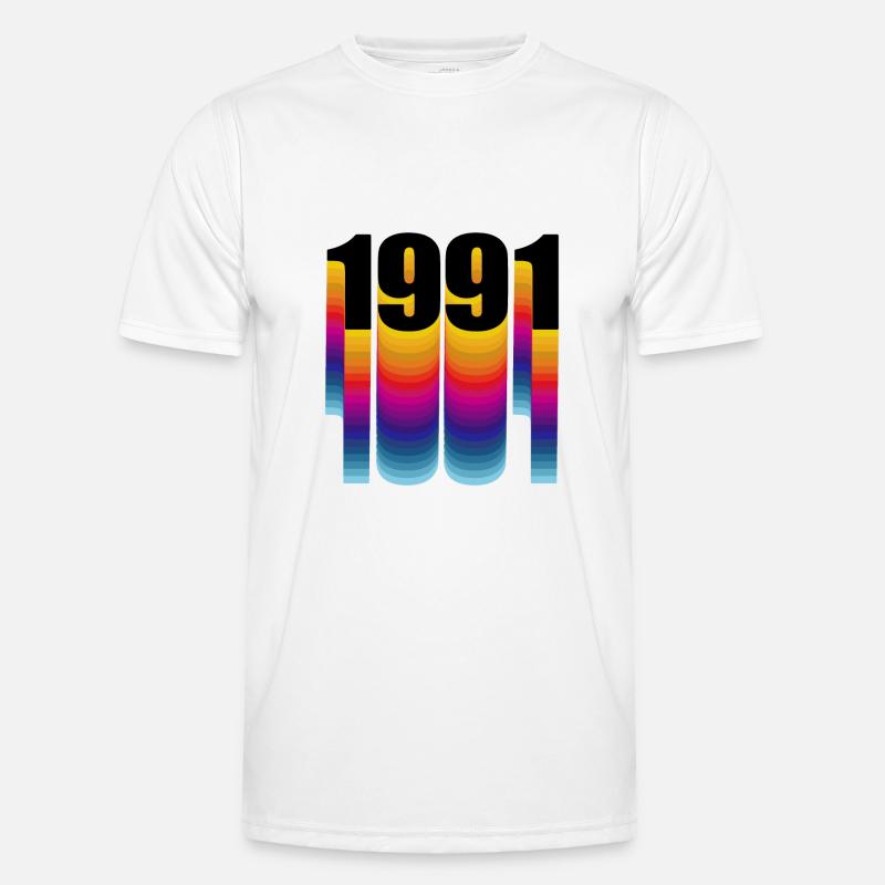 1991 Année de naissance T-shirt sport Homme