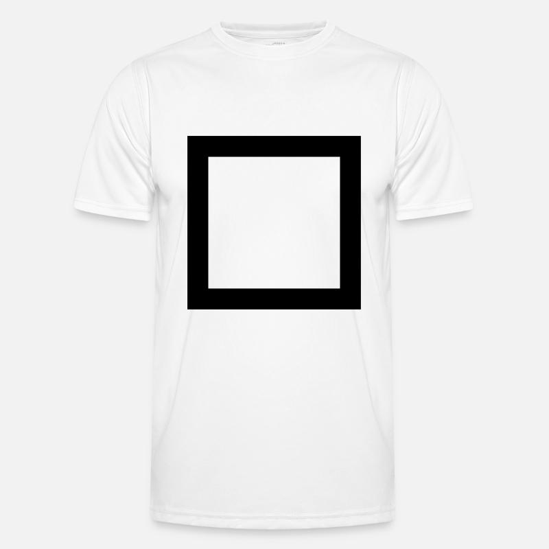 Square Icon Rectangle - Men's Functional T-Shirt - white